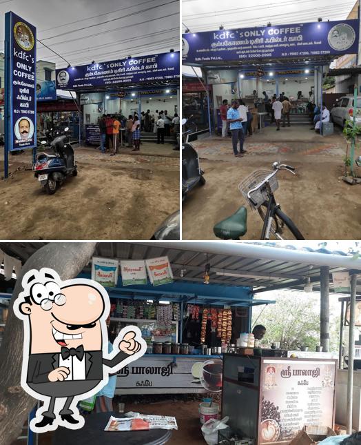 The restaurant's exterior and interior