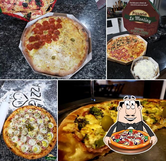 Escolha diferentes tipos de pizza