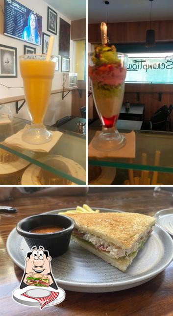 Club sandwich at Scrumptious