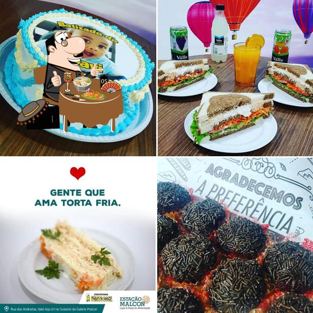 Platos en Confeitaria Ponto Doce