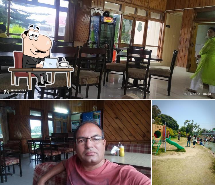 The restaurant's interior and play area