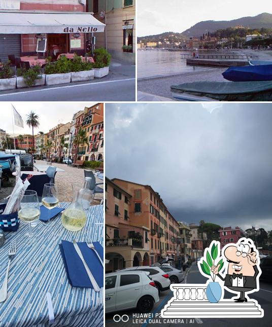 Puoi goderti l'aria fresca da seduto all'esterno di Da Nello