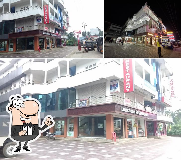 The outside part is an important feature of Luncheon Restaurant