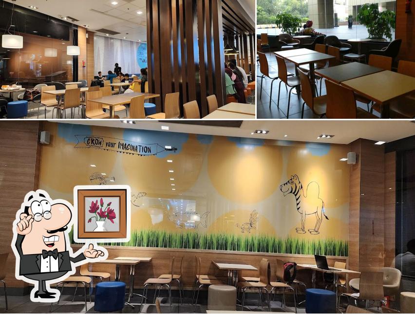 The interior of McDonald's Lulu Mall Edappally