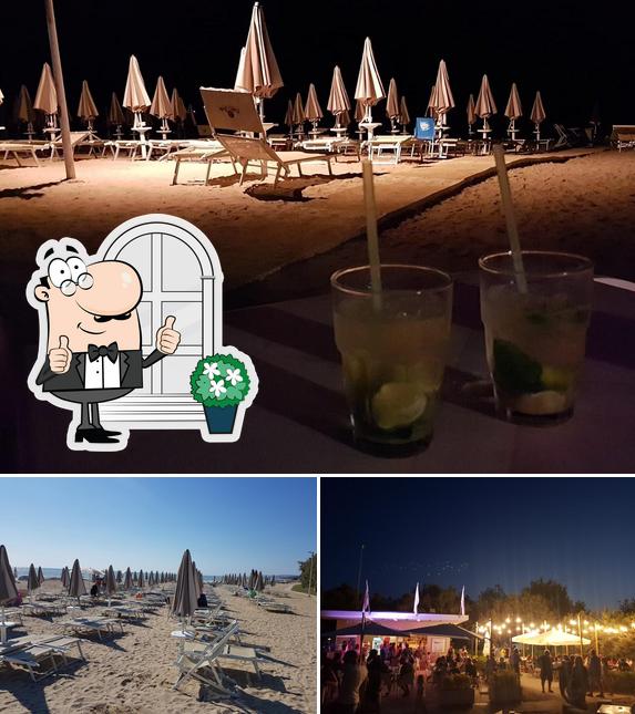 La esterno e alcol del ristorante