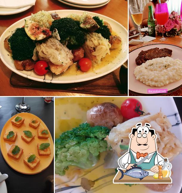 Salmão grelhado em A Casa Bairrada