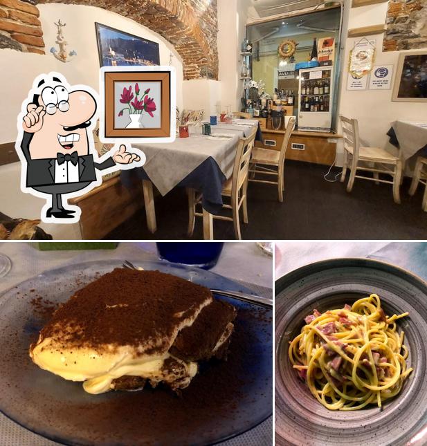 Gli interni di Antica Osteria dell'Uva La Spezia