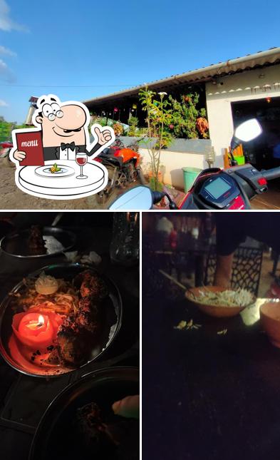 The image of food and exterior at Sai Sagar Garden Family Dhaba