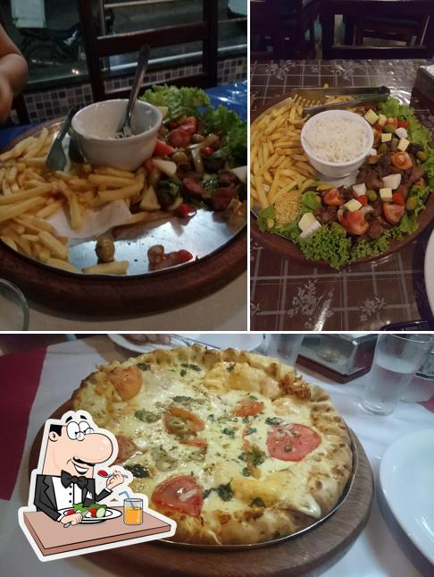 Comida em VIPS Pizzaria