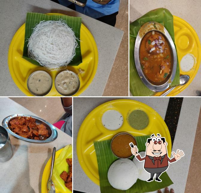 Food at Vel Square veg restaurant