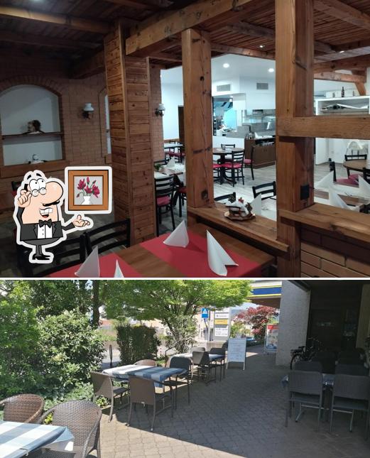 Dai un'occhiata agli interni di Restaurant Pizzeria Sole Mio das Traditionelle Italienisches Speiserestaurant mit Schweizer Küche