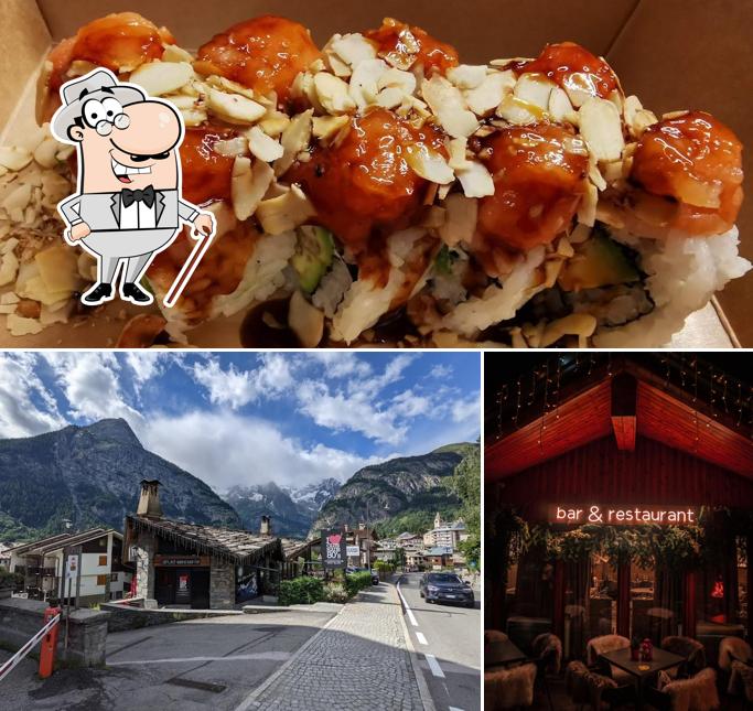 Questa è la immagine che presenta la esterno e cibo di Anni’s Courmayeur