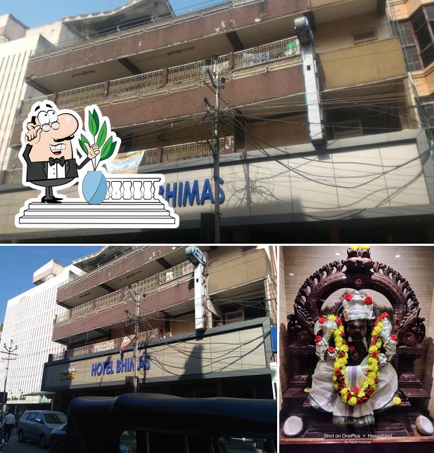 You can get some fresh air outside Bhimas Maya Restaurant