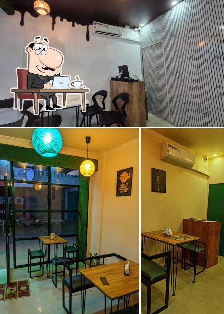 The interior of Waffle Date