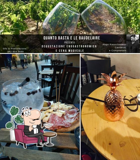 Gli interni di Le Baudelaire Wine & Gin Bar