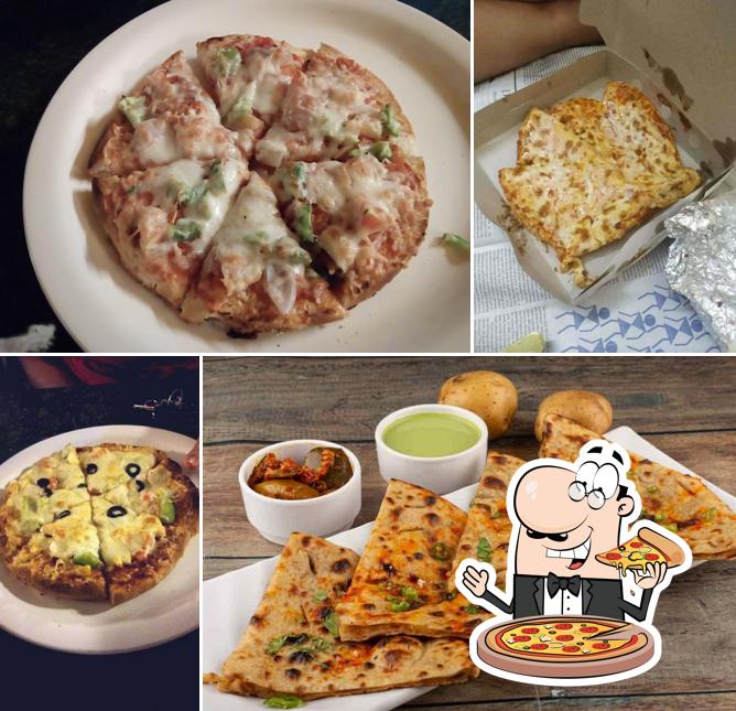 Try out pizza at One Way Foods