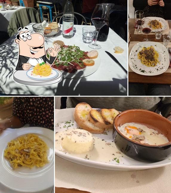 Spaghetti alla carbonara al Trattoria Canapone da Pablo