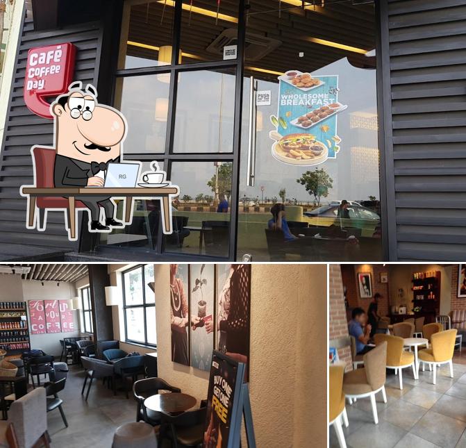 The interior of Café Coffee Day