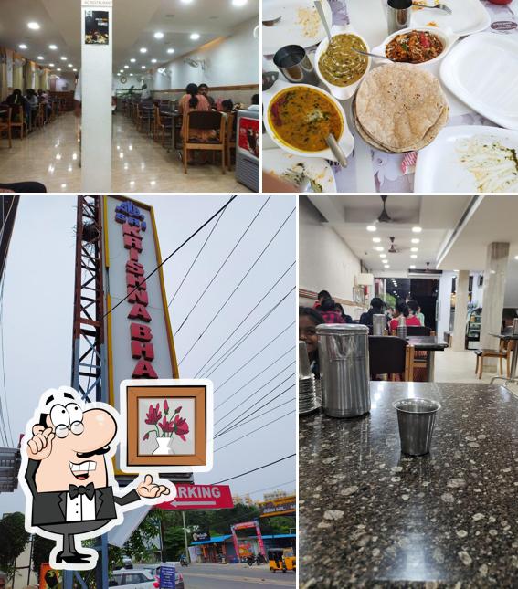 The interior of Hotel Sri Krishna Bhavan - A/C Veg Restaurant in OMR Best Veg Hotels in OMR A/C Party Halls in OMR