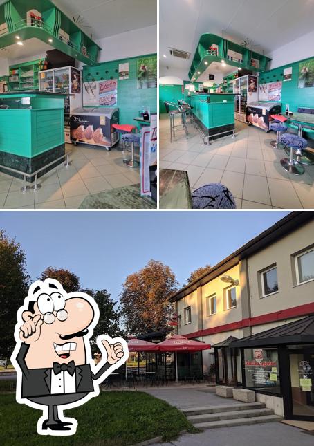 Gli interni di Dnevni bar Štrenca