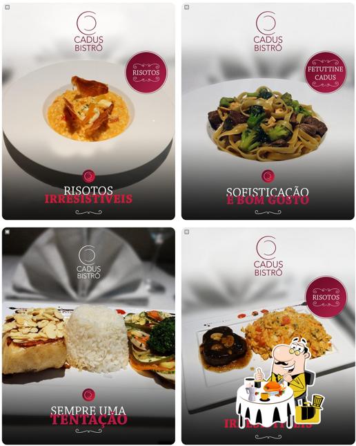 Platos en Cadus Bistrô