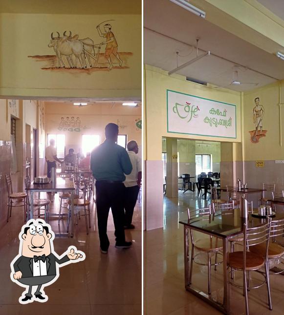 The interior of Cafe Kudumbashree Kasaragod