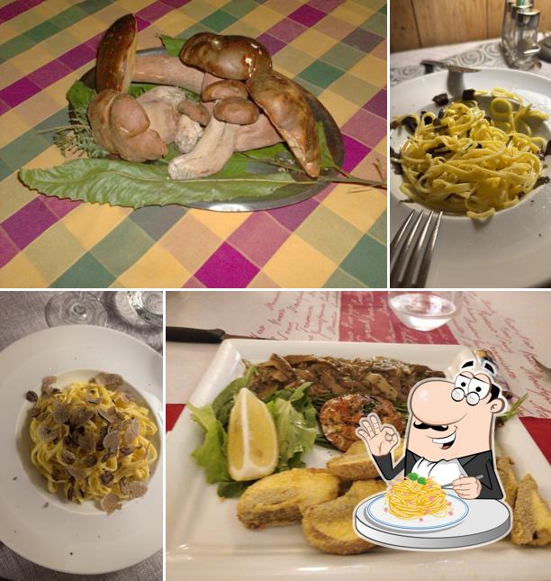 Spaghetti alla carbonara al Ristorante La Diligenza