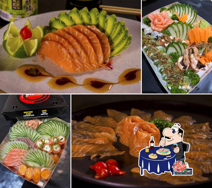 Sashimi em Restaurante Cantinho do Sushi