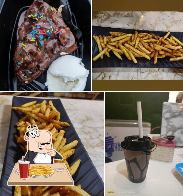 French fries at Waffle's World & Cafe