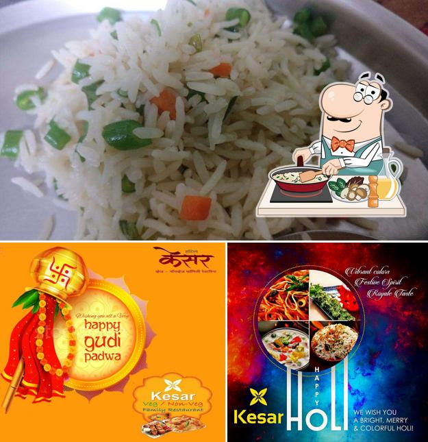 Fried rice at Kesar Family Restaurant