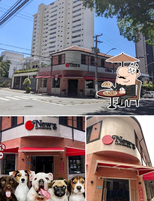 Veja imagens do exterior do New´s Lanchonete