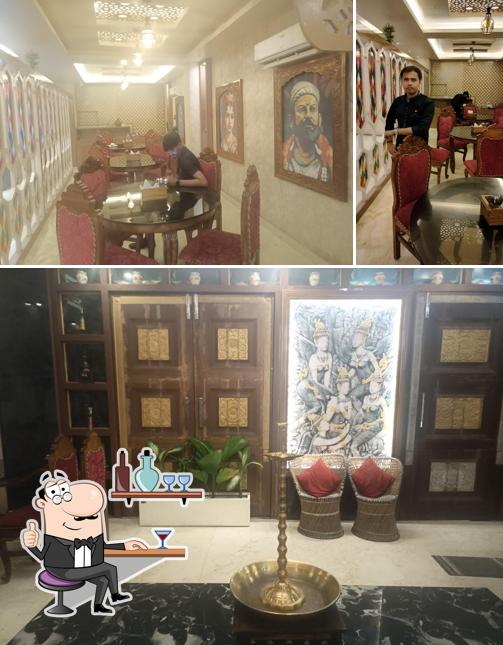 Take a seat at one of the tables at Royal Shahi Darbar