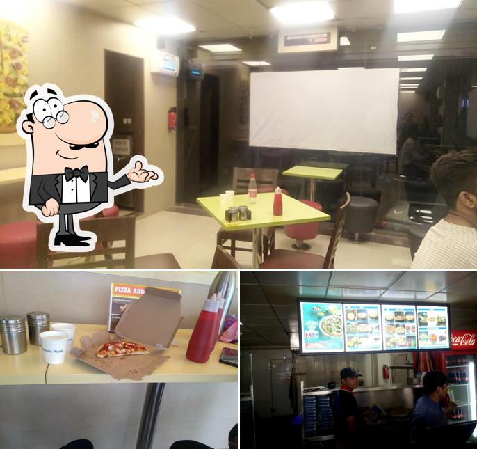 The interior of Domino's Pizza Ram Nagar, Dewas