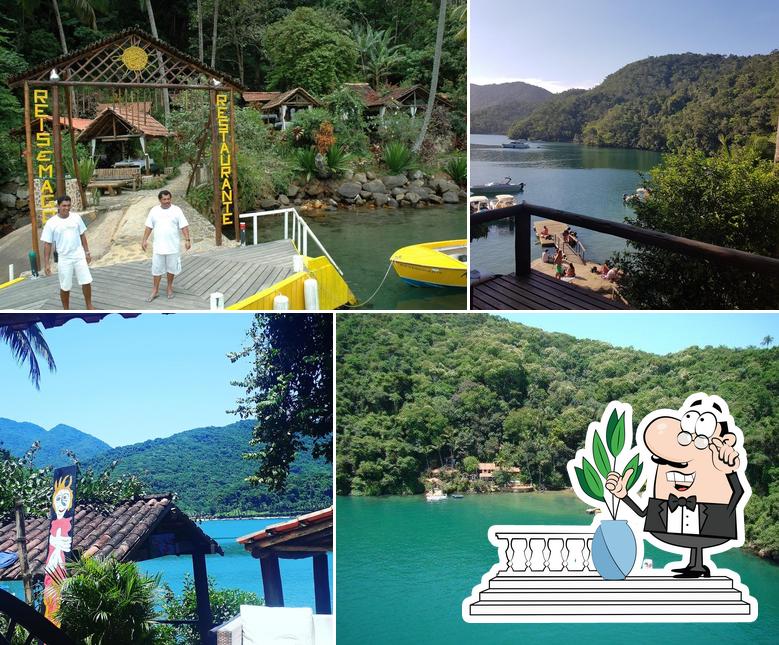 a área exterior é uma característica importante do Reis & Magos Restaurante