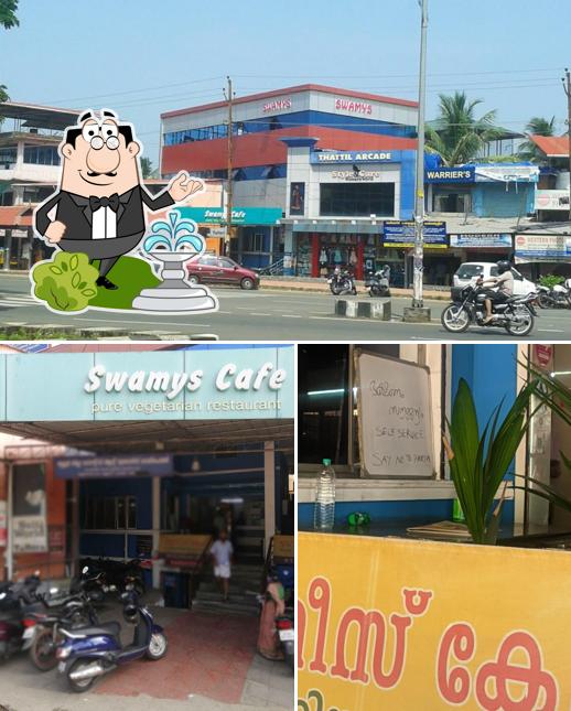 The picture of Swamys Cafe since 1969’s exterior and beverage