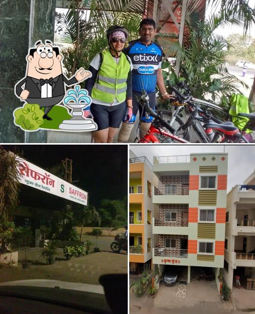 The exterior of SAFFRON Pure Veg Restaurant