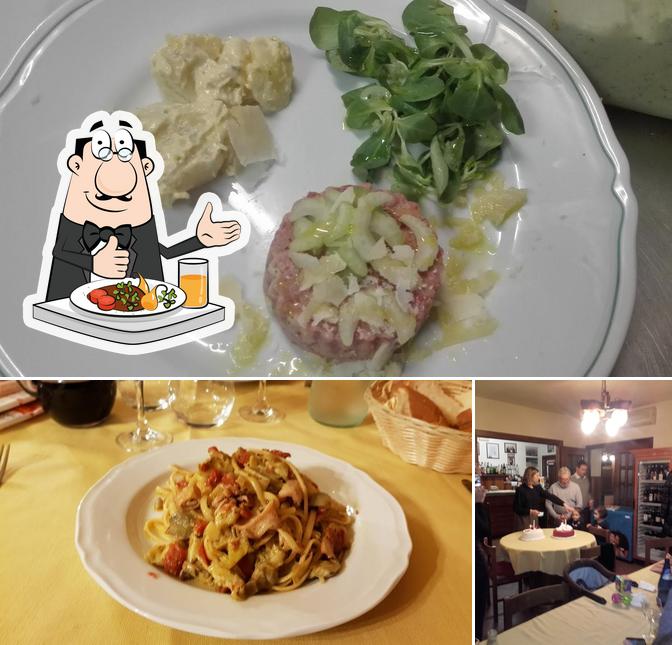 Guarda la foto che mostra la cibo e bancone da bar di Trattoria "da Fausto"
