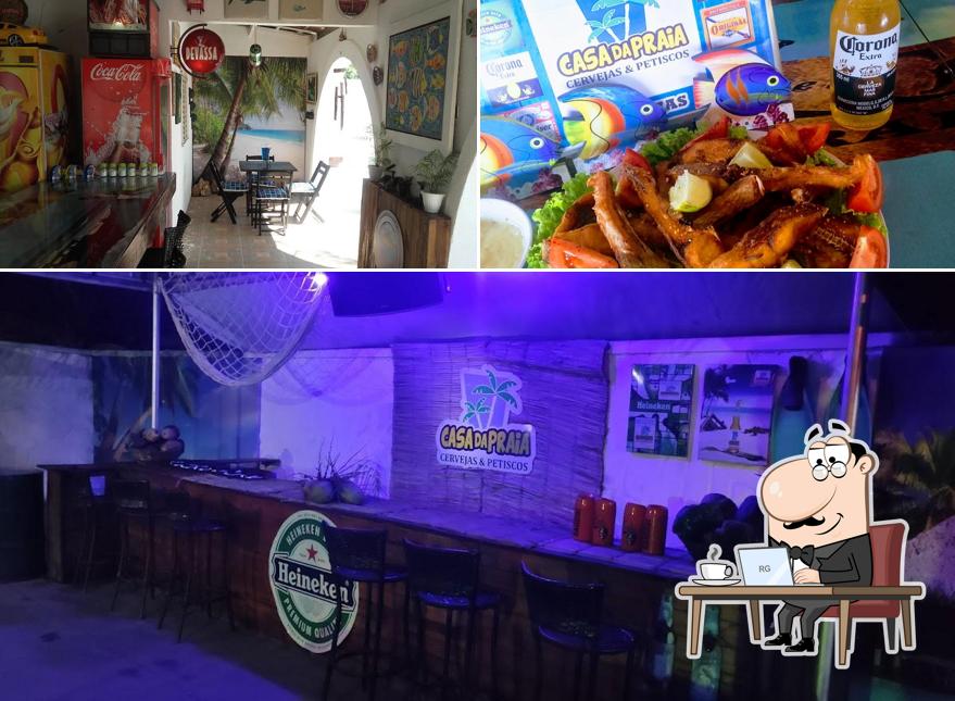 A foto da interior e comida no CASA DA PRAIA - Cervejas & Petiscos