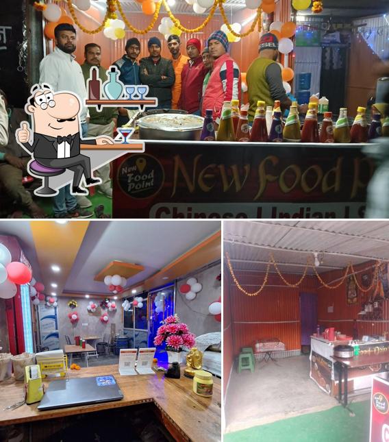 Among various things one can find interior and beverage at New Food Point