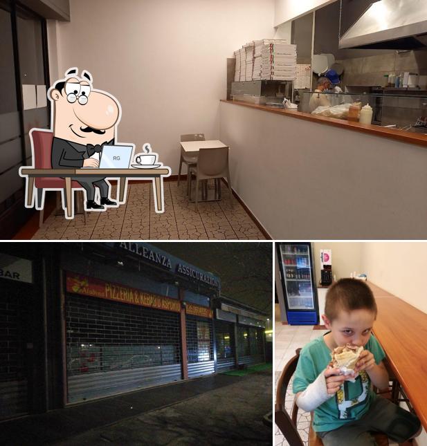 Dai un'occhiata agli interni di Pizza Kebab Aladino