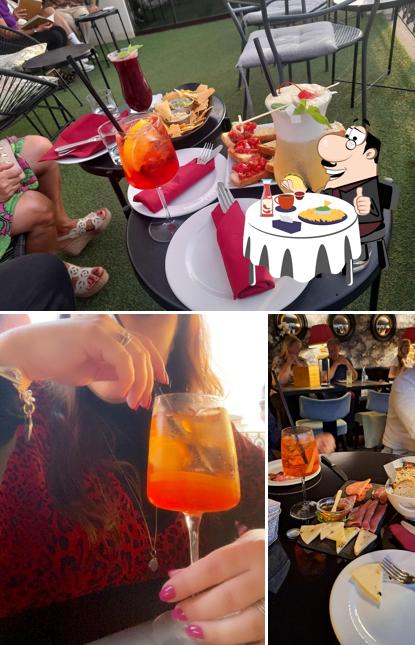Piatto di formaggi al Rooftop Spritzeria Barberini