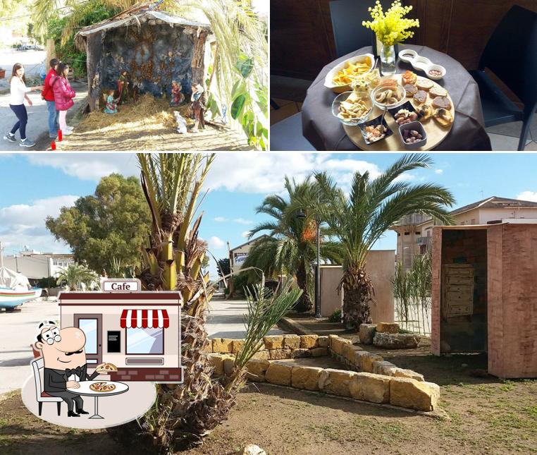 Tra le varie cose da Bar Amigos si possono trovare la esterno e interni