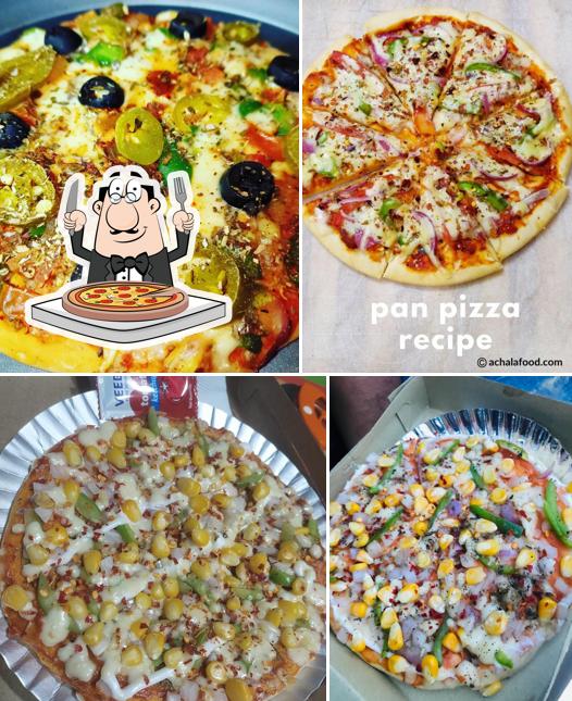 Get pizza at Shree Krishna Juice and Chats Center