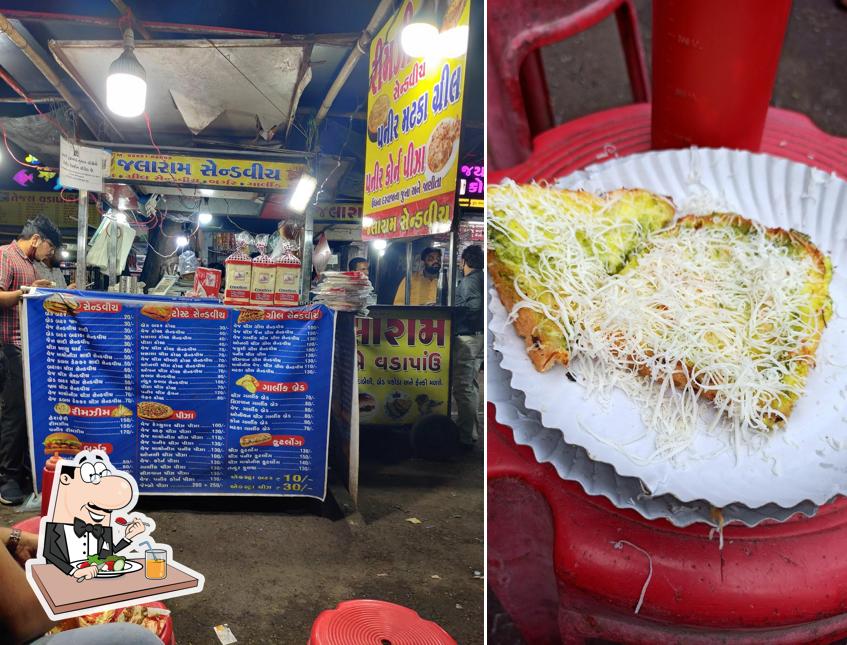 Food at Jalaram Sandwich