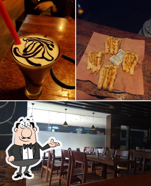 The picture of Crumbz’s interior and beer