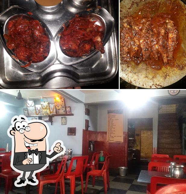 The picture of Hotel Sri Durga’s interior and food