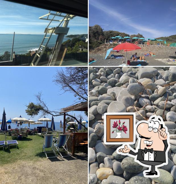 Dai un'occhiata agli interni di arancio beach bar