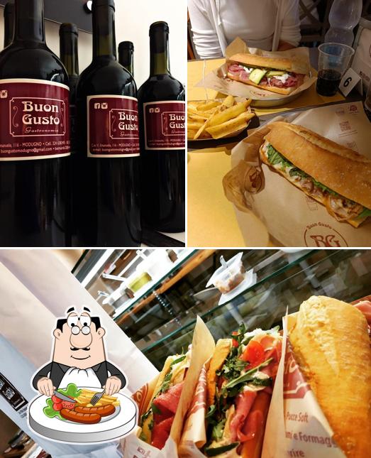 Questa è la immagine che raffigura la cibo e alcol di Buon Gusto