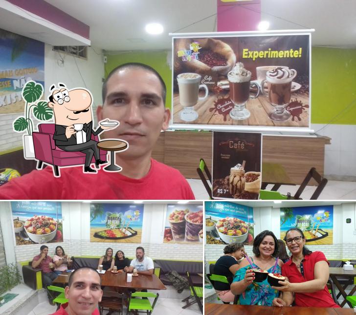 O interior do Big Açaí