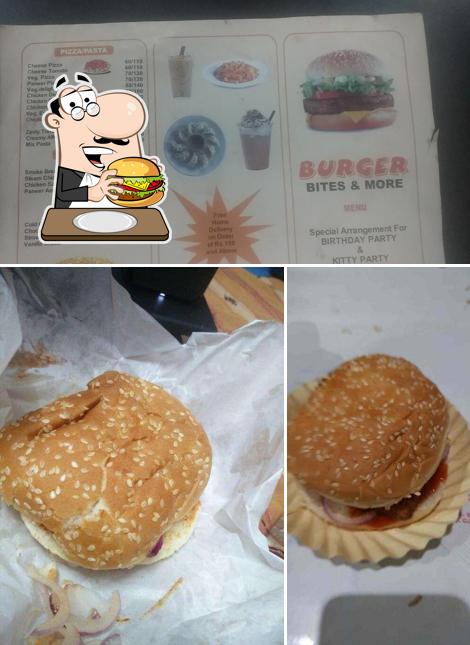 Order a burger at Burger Bites & More